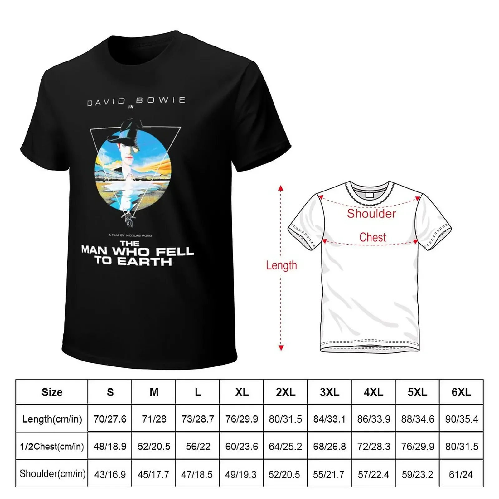 The Man Who Fell To Earth T-Shirt quick-drying korean fashion hippie clothes new edition mens graphic t-shirts anime