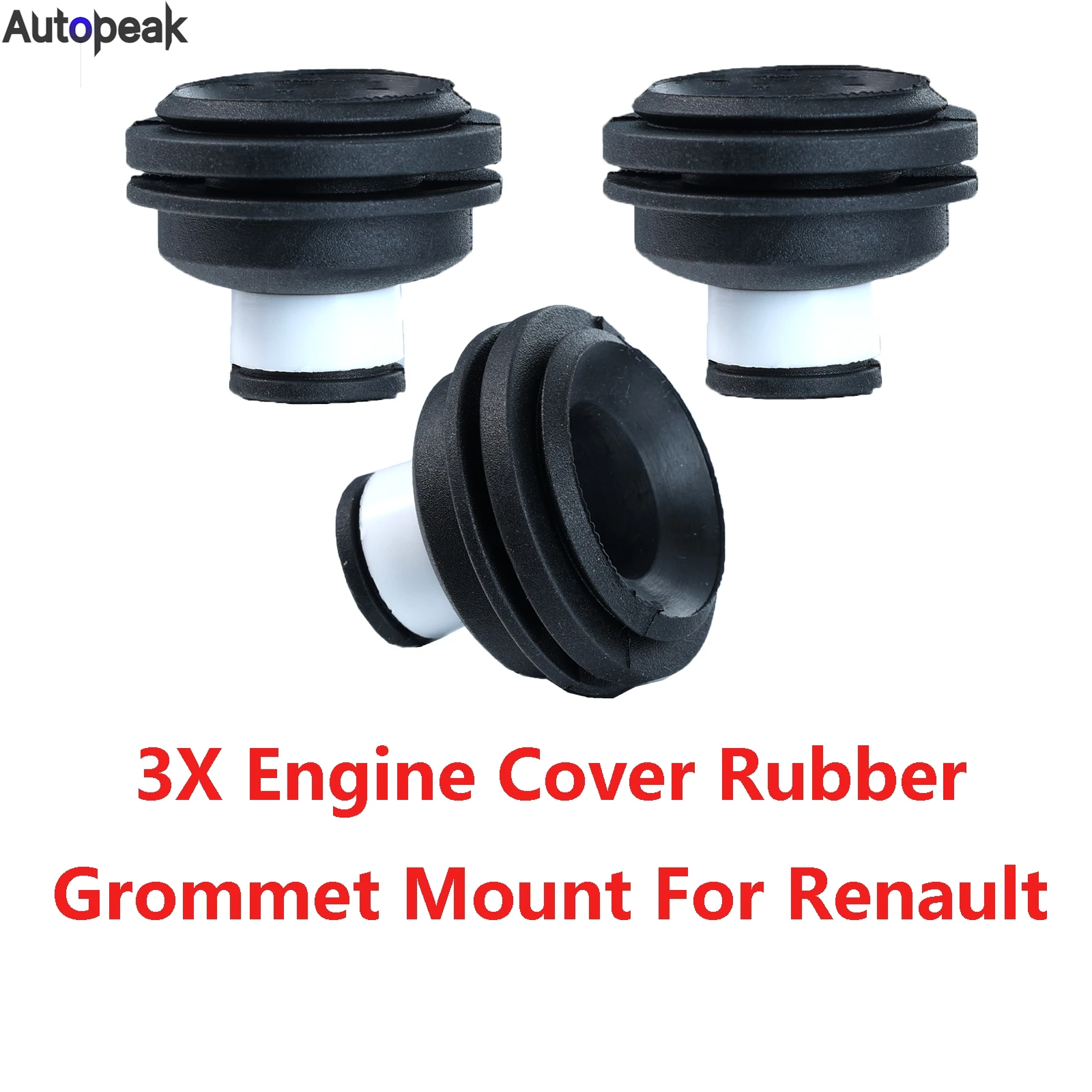 3X Do Renault Clio II III Kangoo I Megane II III Scenic II III 1.5 1.9 Osłona silnika Gumowa przelotka Klipsy montażowe 7701056972