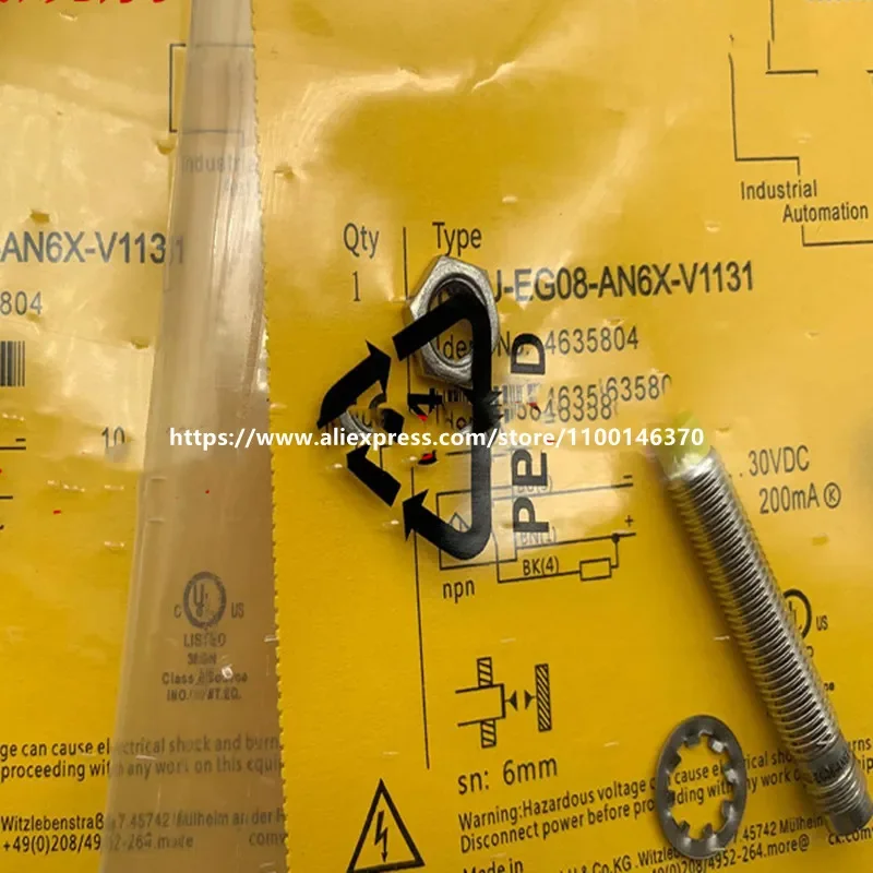 

Новый высококачественный бесконтактный переключатель NI6U-EG08-AN6X-V1131 NI6U-EG08-AP6X-V1131, 3 шт.