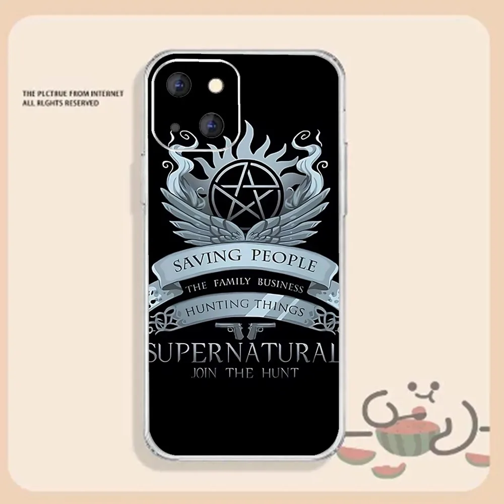 S-SupernaturalS TV Phone Case For Iphone 15 11 13 14 Pro Max 7 8 Plus X Xr Xs Max Se2020 12mini Transparent Cover