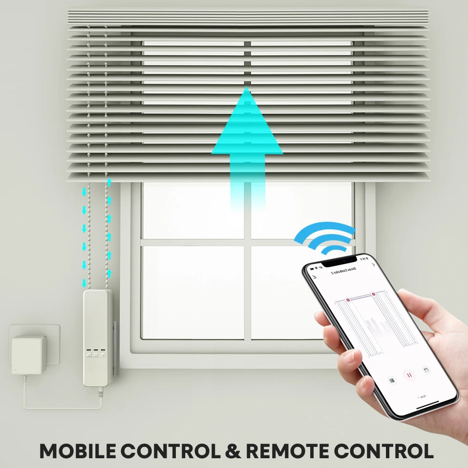 AVATTO Tuya WiFi Smart Motor Electric Chain Roller Blinds Shade Shutter Drive RF Remote Kit Smart Life App Via Alexa/Google