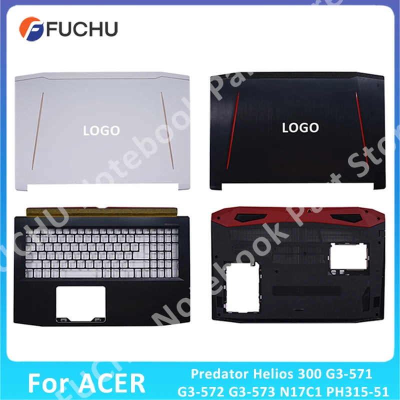 

For Acer Predator Helios 300 G3-571 G3-572 G3-573 N17C1 PH315-51 LCD Back Cover/Bezel/Palmrest/Bottom Case/Hinges