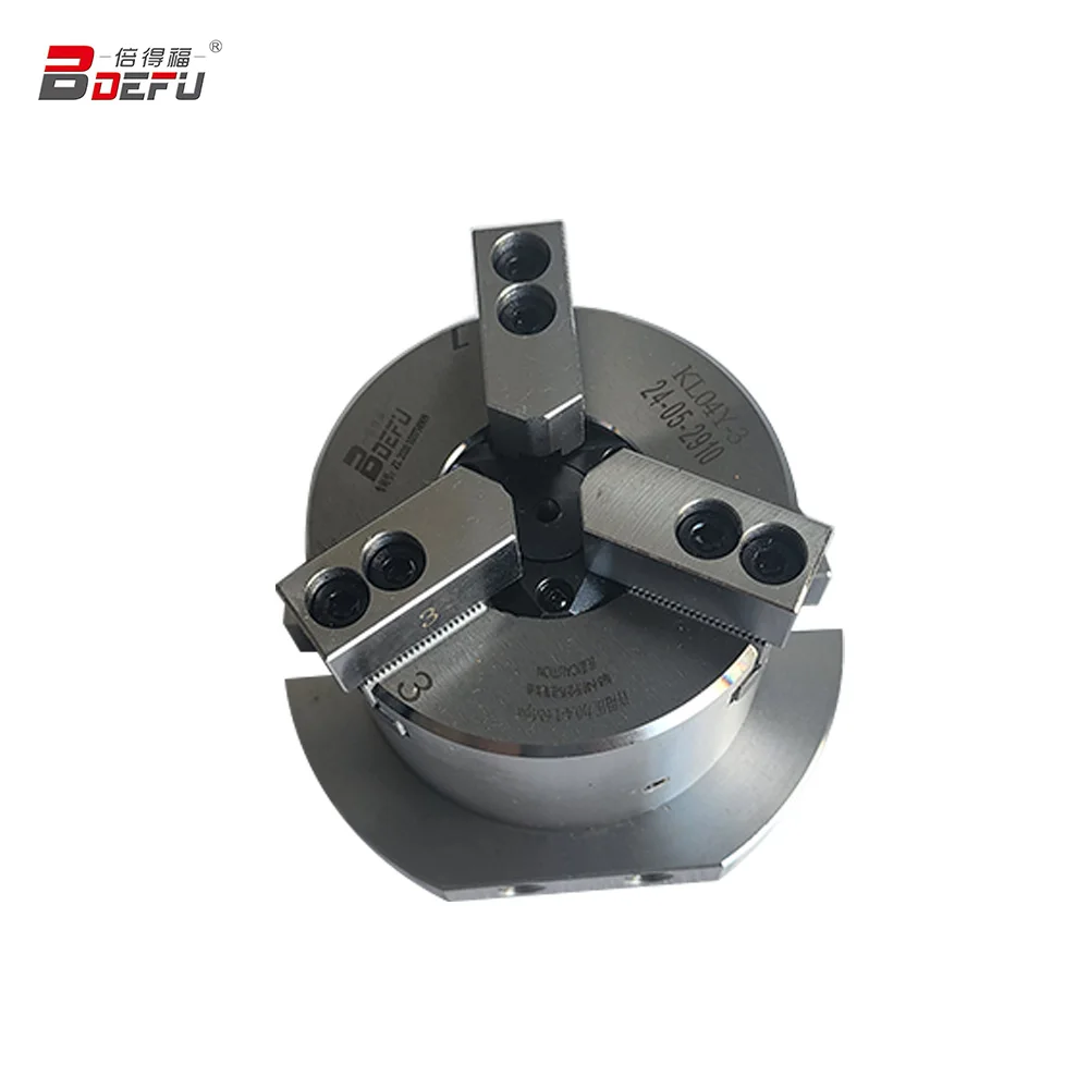 BDEFU Vertical Hollow Pneumatic Chuck Adjustable Three Jaw Self Centring Chucks 3 Jaw CNC Lathe Chuck for Lathe Machine