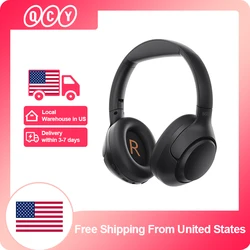 QCY H3 ANC Wireless Headphones Bluetooth 5.4 Hi-Res Audio Over Ear Headset 43dB Hybrid Active Noise Cancellation Earphones 60H