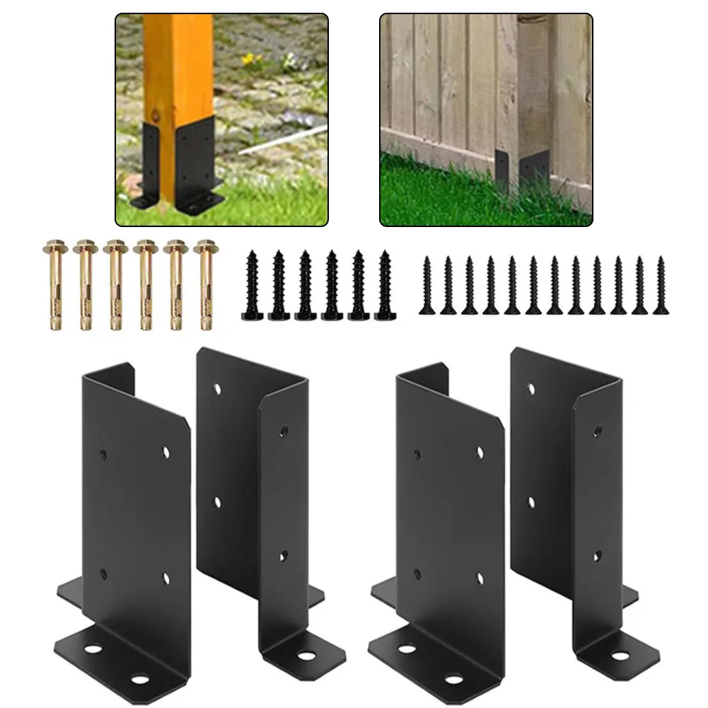 Outdoor Project Bracket Mail Box Bracket For Decking For Mailboxes Stable Support for versatile Fit 4 Pieces Pre-drilled Holes