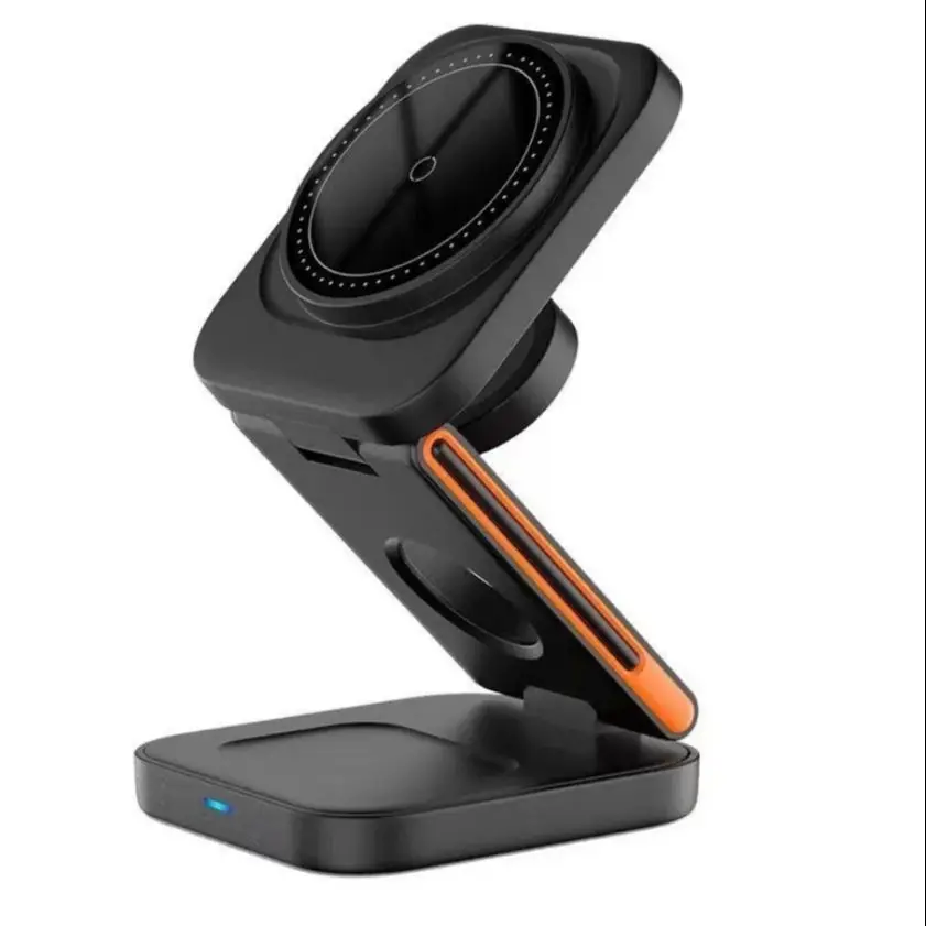 3 in 1 Wireless Charger Stand for IPhone 15 14 13 12 Samsung S23 S22 S21 Galaxy Watch 5 4 Active Buds Fast Charging