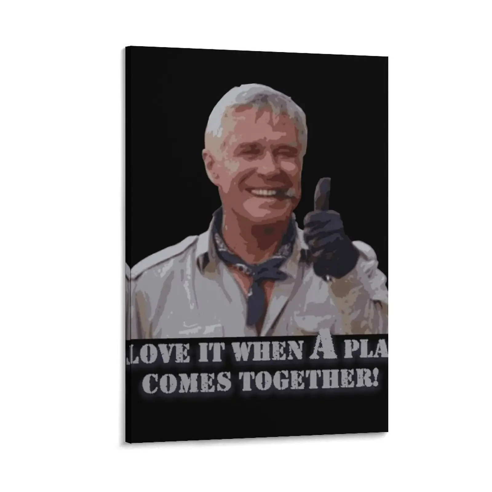 The-A-Team!-Hannibal-Smith Canvas Painting Home decoration room decorations for men posters home decor