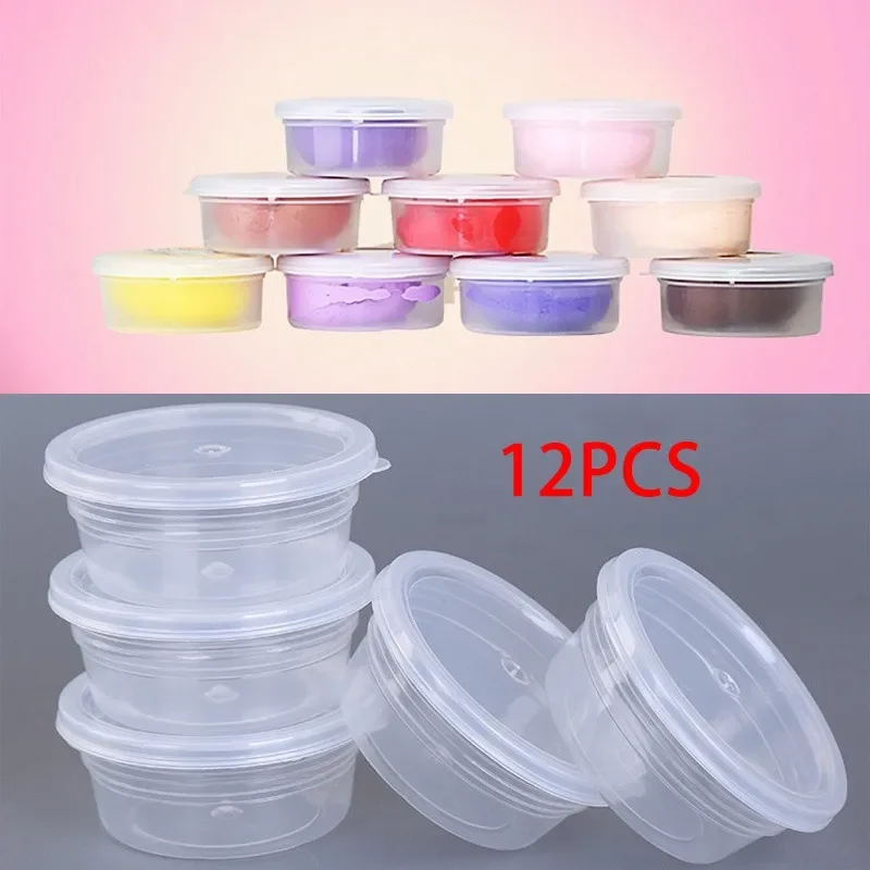 2023 12 Pc Slime Storage Containers Foam Ball Storage Cups Containers With Lids  kitchen storage  Plastic Containers Organizer