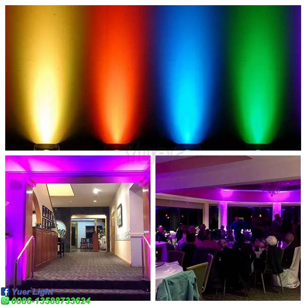 Imagem -06 - Mini Luzes do Palco Led 3*18w Rgbwa-uv 6in1 Led Par Luz com Controle Remoto para Clube dj Mostrar Festa em Casa Bandas de Salão Peças Lote