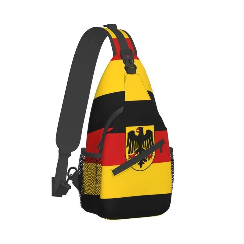 Germany Flag Sling Chest Crossbody Bag Men Casual German Patriotic Shoulder Backpack for Traveling