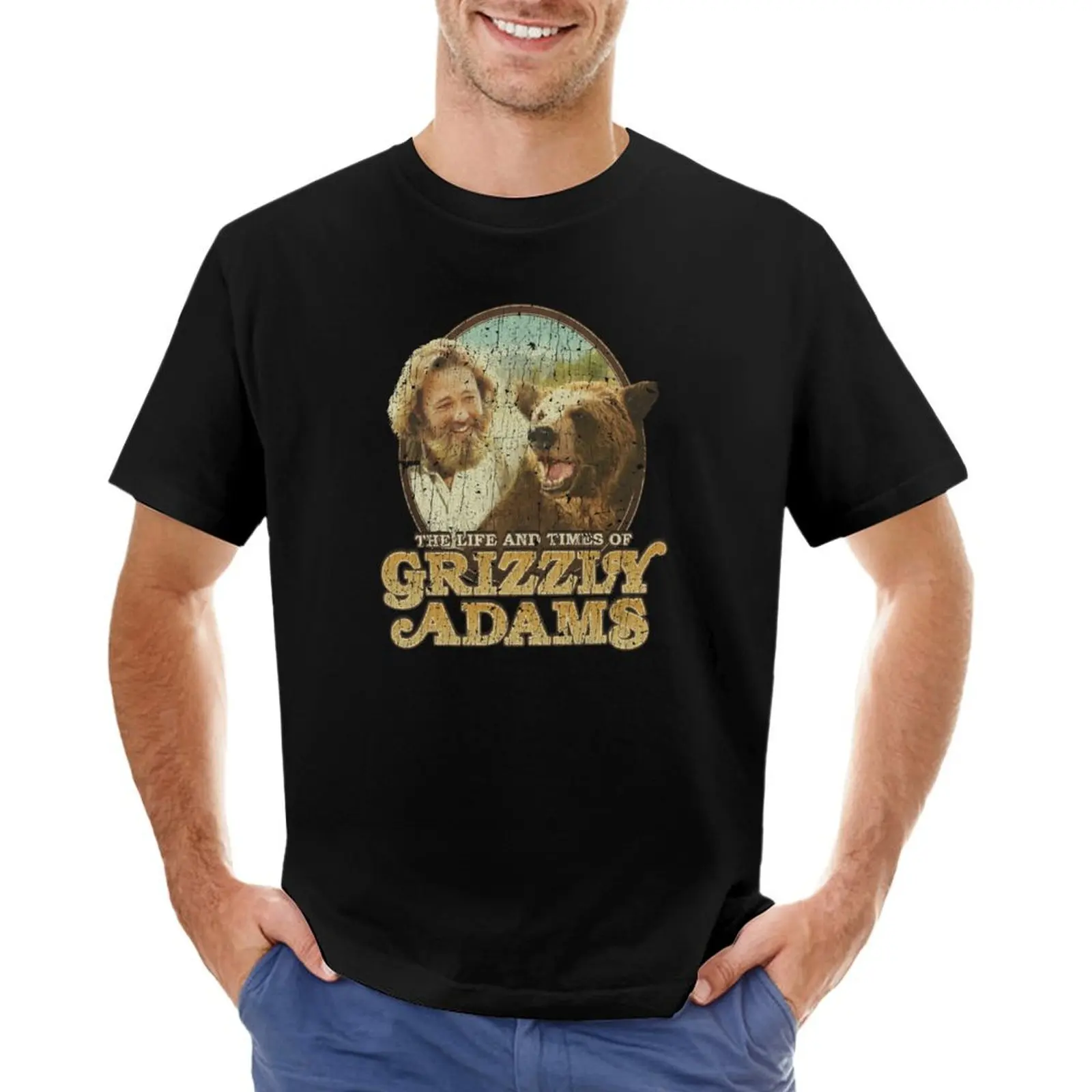 The Life and Times of Grizzly Adams T-Shirt graphic t shirts sublime designer shirts blacks mens clothes