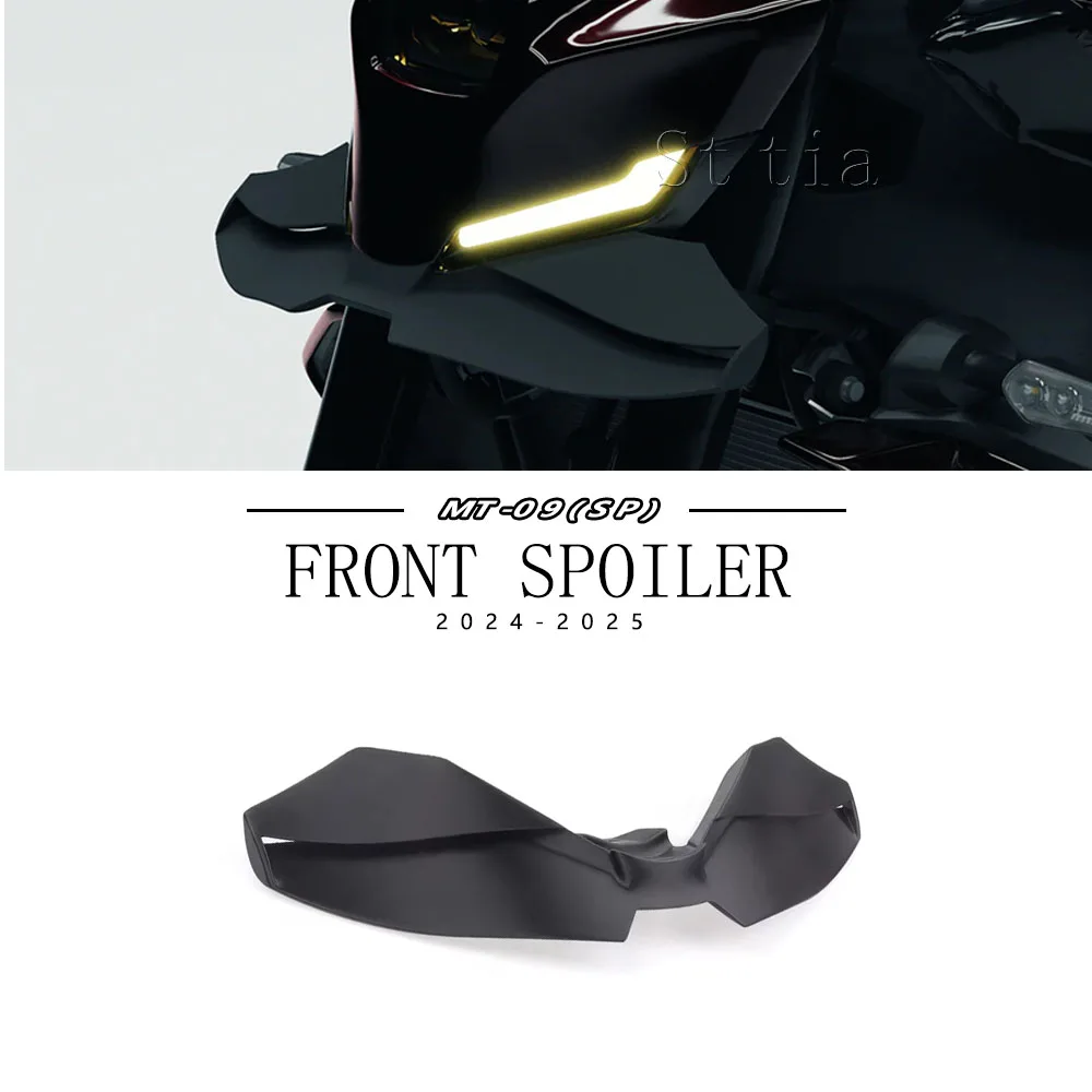 

Для YAMAHA MT 09 MT09 MT-09 SP 2024 2025 новые аксессуары, прижимная пластина из углеродного волокна, передний спойлер для мотоцикла, аэродинамика, передняя часть