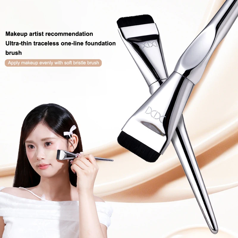 Ultra Thin Foundation Brush Lightweight Face Contour Brush Flat Contour Brush  Foundation Cream Makeup Brushes Beauty