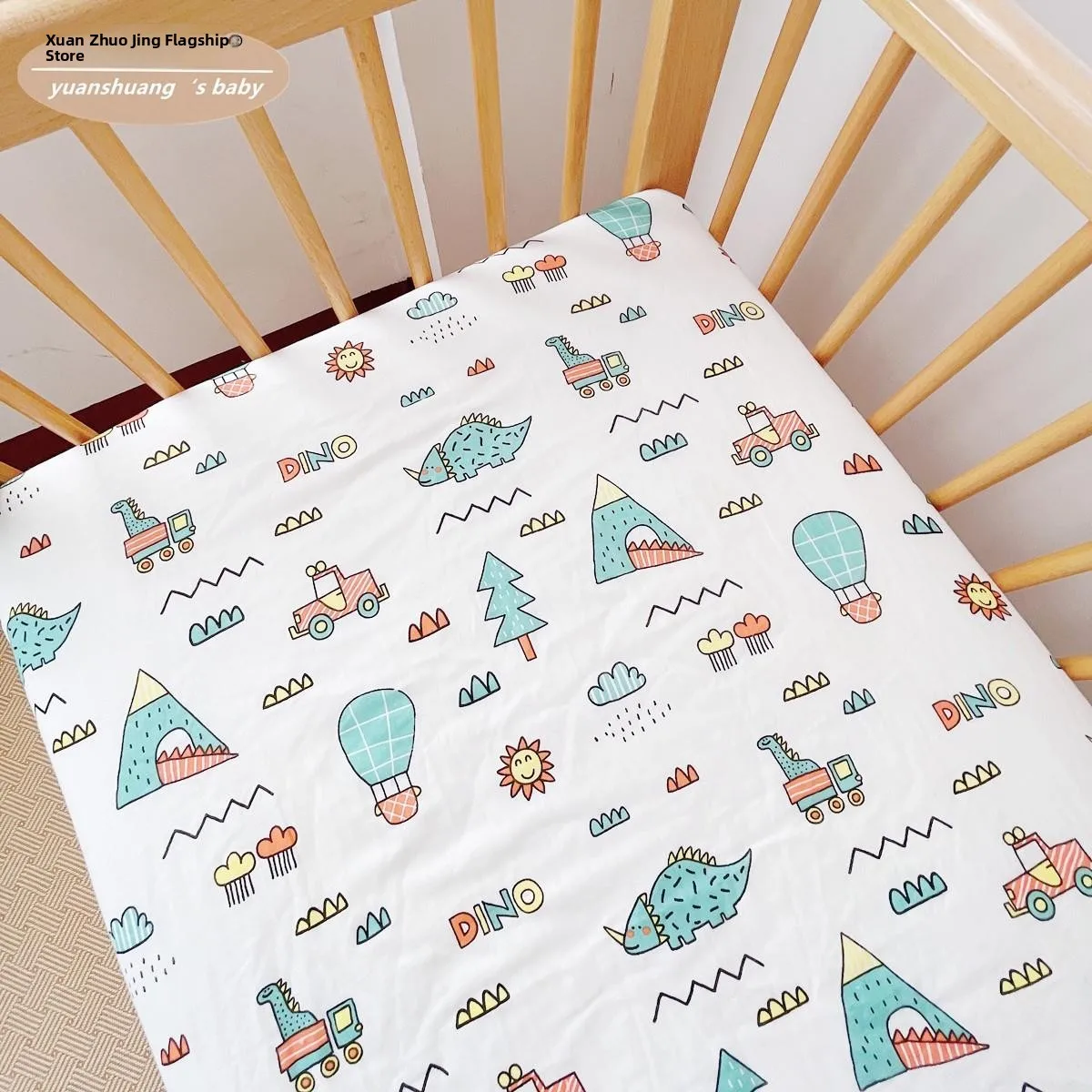 

Baby Bed Canopy Newborn Bedding Cotton Muslin Fashion Bed Sheet Children's Mattress Cover Bedding Set Summer 2020 Plant Floral