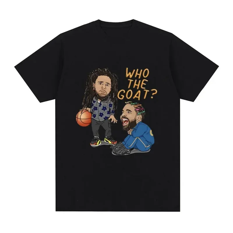 Short Sleeve Oversized T-shirts Rapper Drake J Cole Graphic T Shirt Men Fashion Hip Hop Street Style T-shirt Cotton Casual Cozy