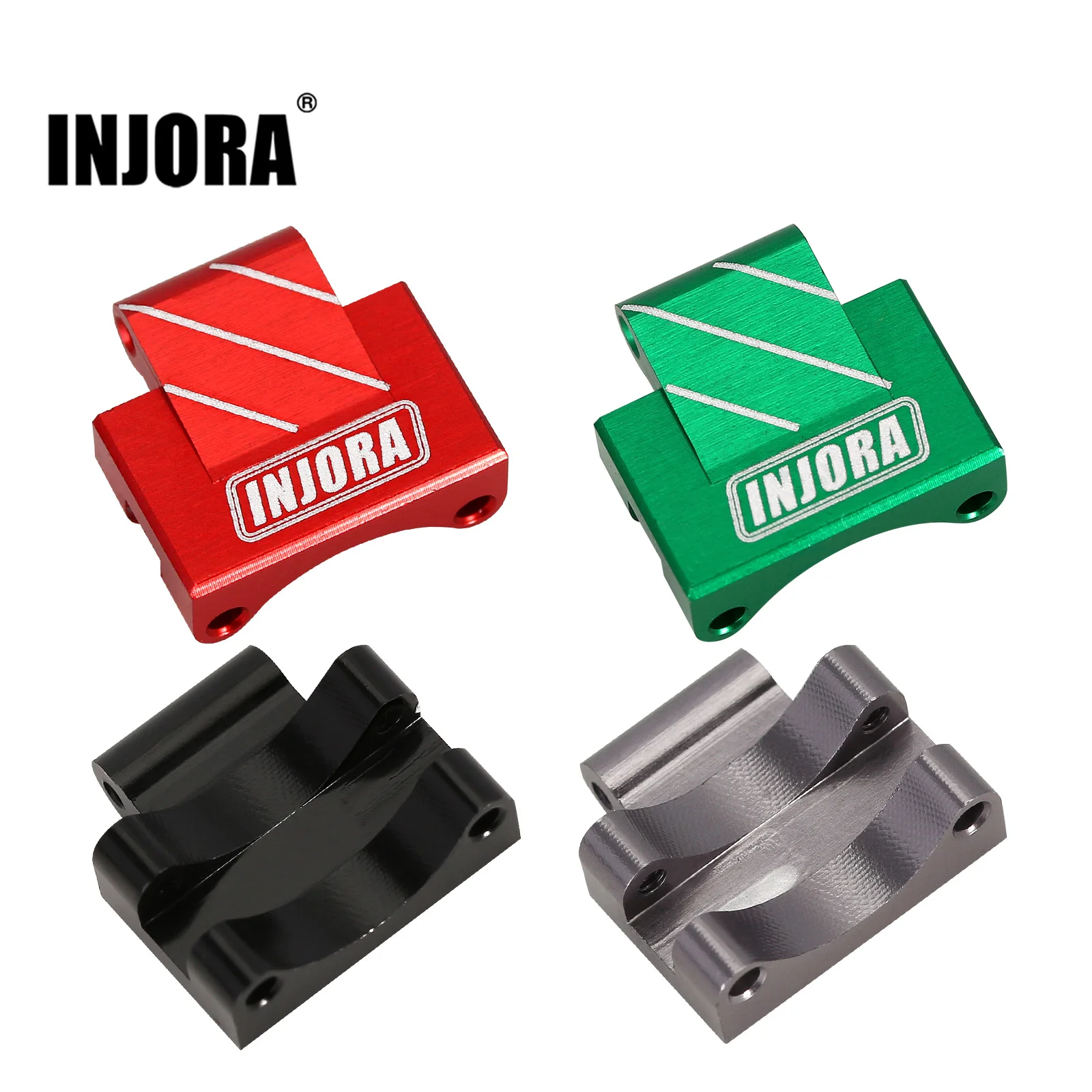 INJORA Rear Axle Truss Upper Link Mount CNC Aluminum Upgrade For RC Crawler Axial SCX24 C10 Jeep JLU Gladiator Bronco