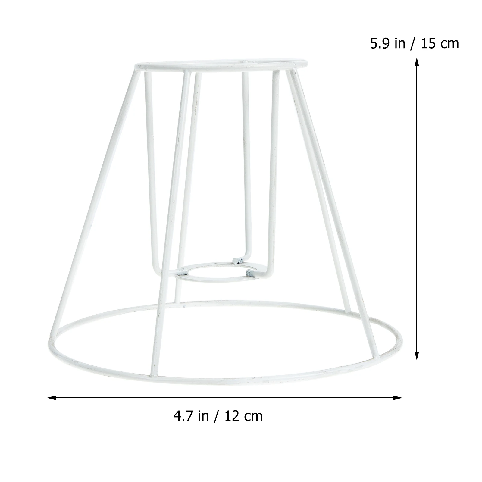 

Sturdy Iron Frame Diy Lampshade Bracket Smooth Surface For Home Coffee Shop Restaurant Lighting Projects Gift Lampshade Holder