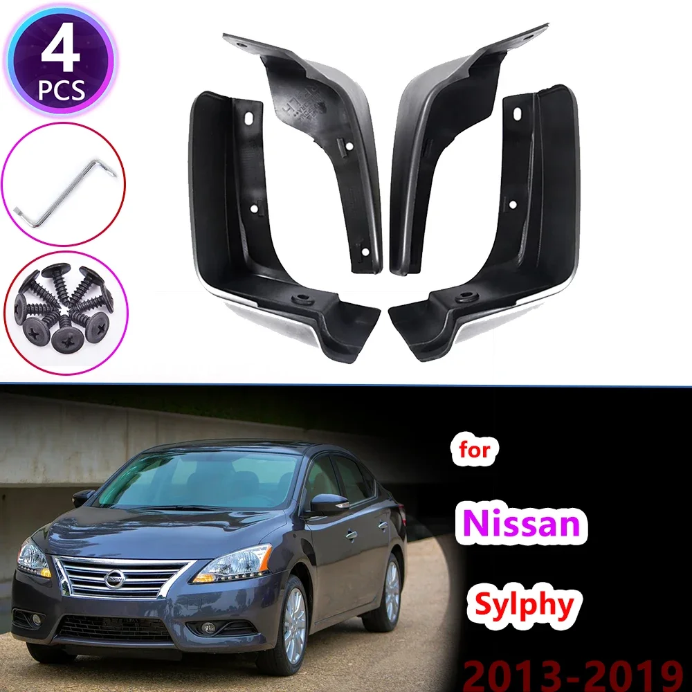 for Nissan Sentra Sylphy Pulsar 2013~2019 B17 Mudflap Fender Mud Guard Splash Flap Mudguard Accessories 2014 2015 2016 2017 2018