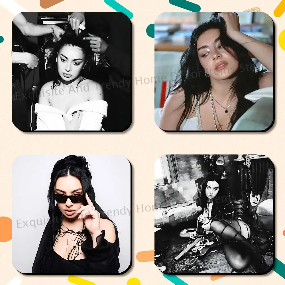 C-Charli Xcx Music Fashion Film Fridge Freezer Refrigerator Magnets Metal Cabinet Dimensions 75x75mm Magnetic Sticker Cover Home