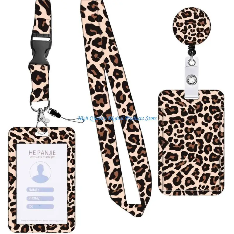 U2je nece lanyard с держателем значков карты с выдвижными идентификационными картами и съемным кормовым набором для офисной