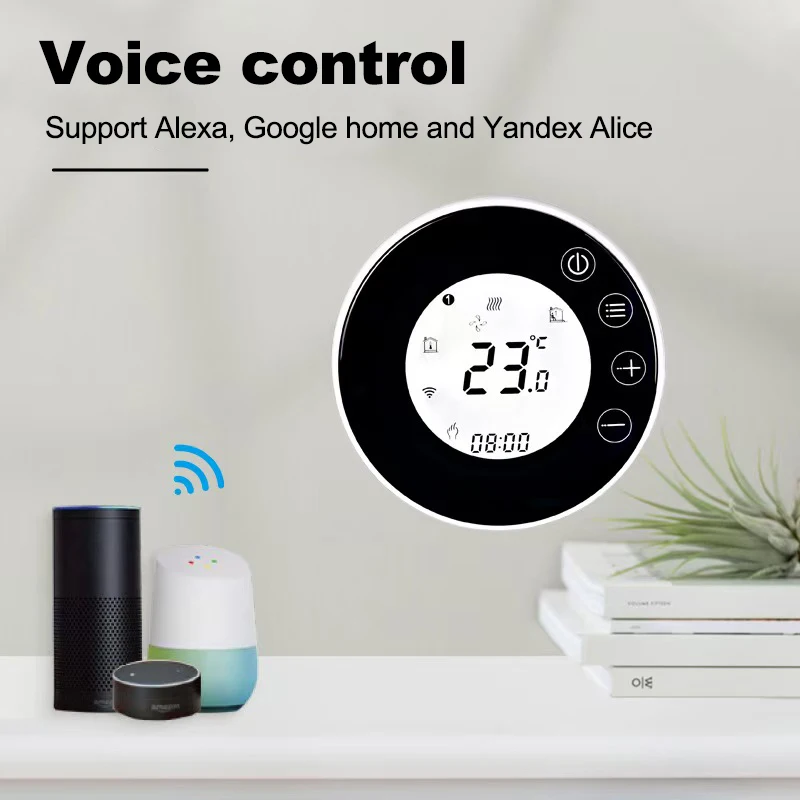 X7HGB Wifi Smart Heating Thermostat LCD Display Voice Control Alexa Tuya Alice/Electric/Water Floor Temperature Controller