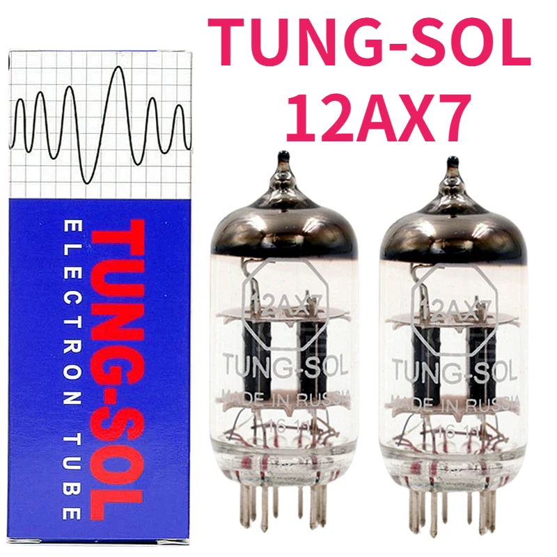 TUNG-SOL-12AX7 ECC83 فراغ أنبوب ، يستبدل 6N4 5751 ، HIFI صمام الصوت ، أنبوب الإلكترونية ، أمبير عدة مكبر للصوت ، لتقوم بها بنفسك مطابقة رباعية