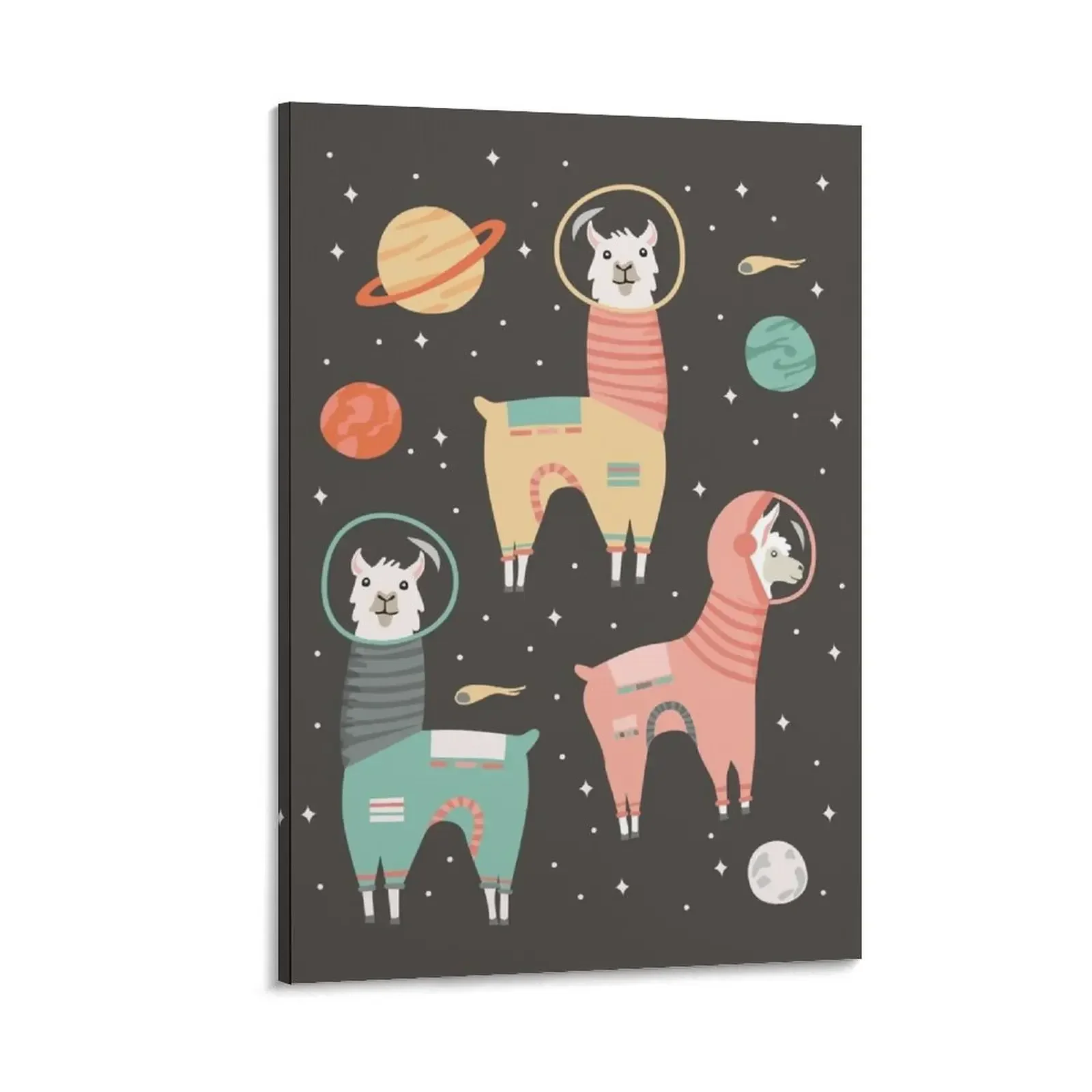 

Astronaut Llamas in Space Canvas Painting japanese room decor wall art Wall decoration poster