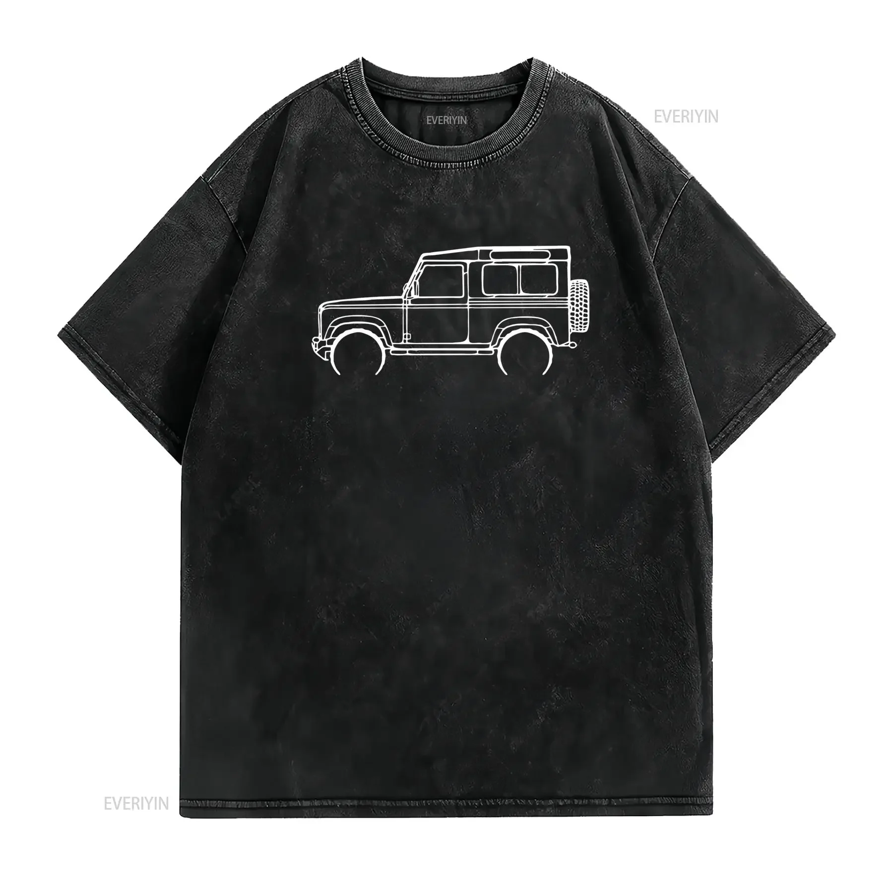 Defender 90 2005 Car Model T Shirt Softstyle Casual Round Neck with Logo Print All Season Fit for Enthusiasts Fans vintage