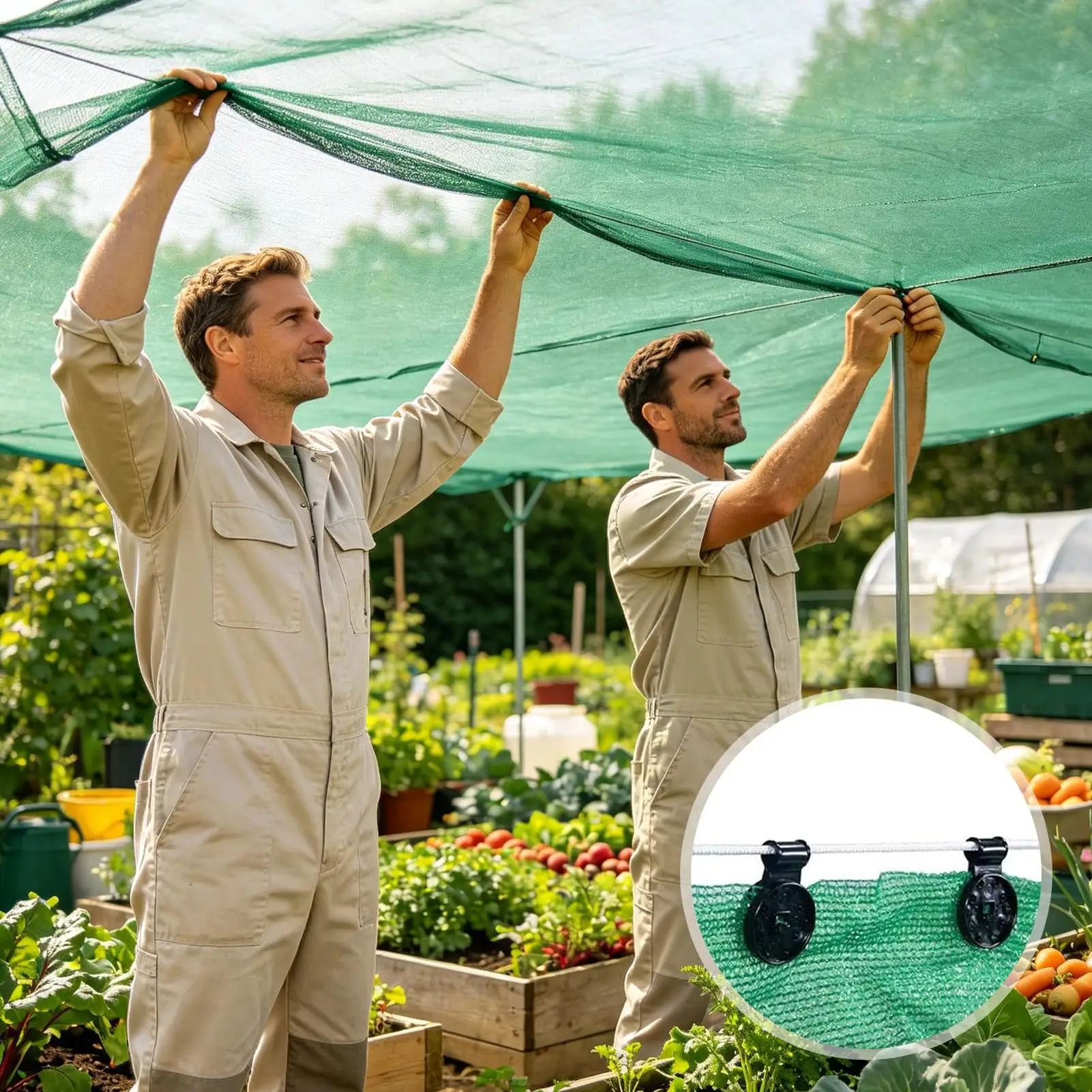 Sun Shade Clip 100 Pieces Heavy Duty Shift-Proof Clamp Awning Clamp Grip Tarp Clips For Gardening Greenhouse Orchard Backyard