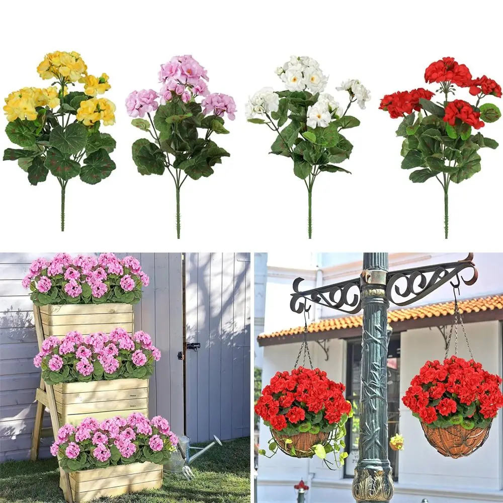 

Real Touch 36cm Artificial Begonia Flower Wedding Bouquets Hydrangea Silk Flower Photo Props DIY Fake Flower Party Decor