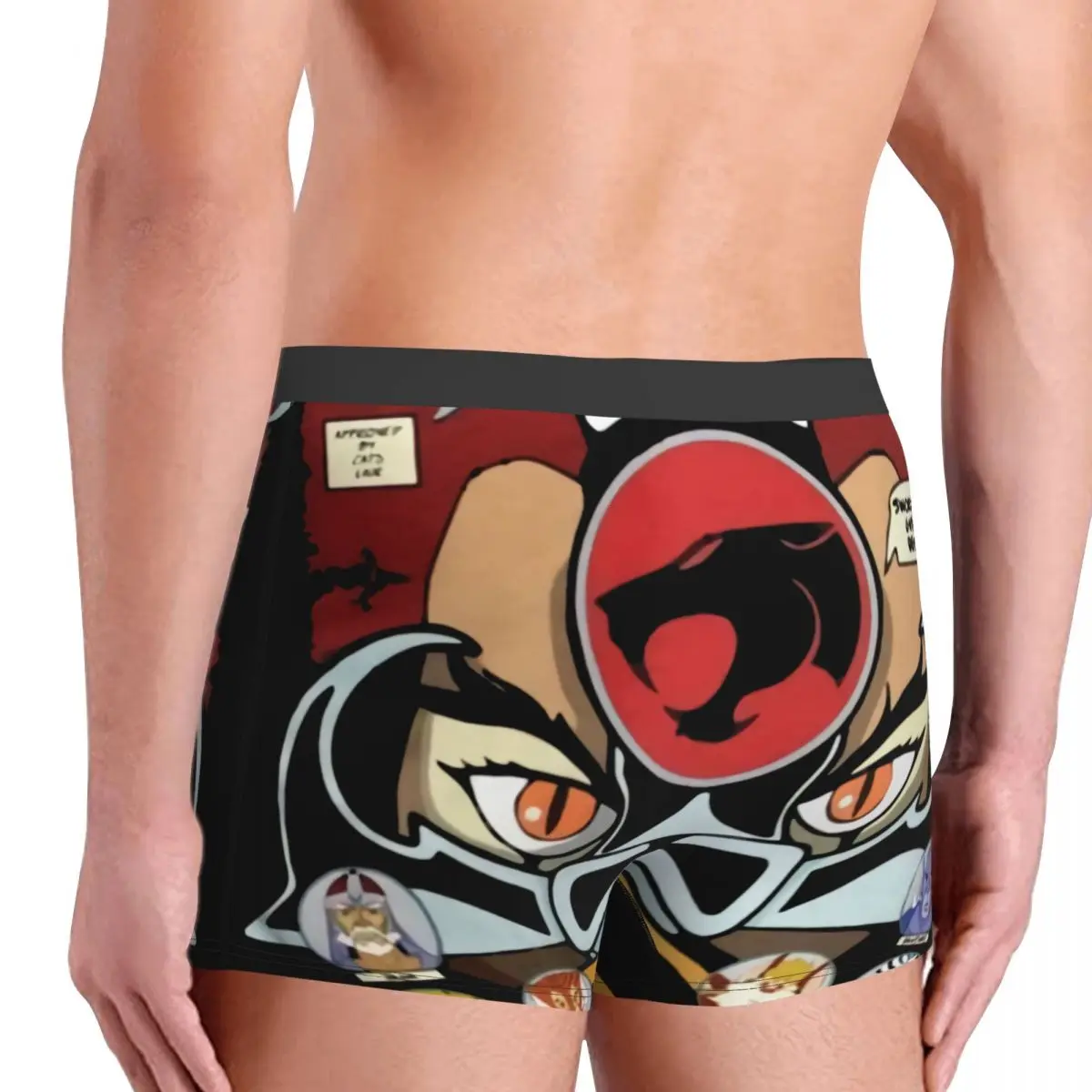 Custom Cartoon Anime Thundercats Underwear Men Stretch HiMan Cheetara Boxer Briefs Shorts Panties Soft Underpants For Male