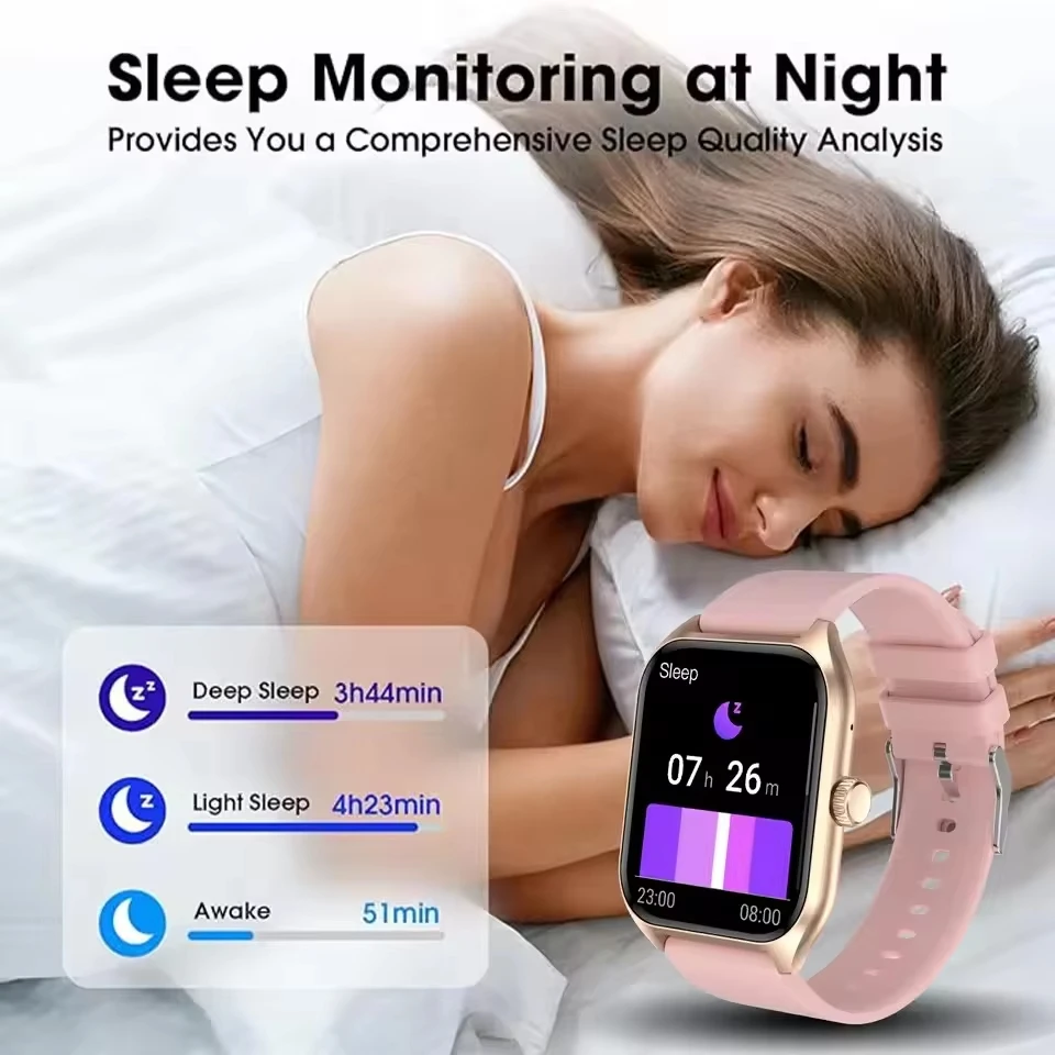 2026 New Smart Watch 2.01" HD Display Bluetooth Call Blood Oxygen Heart Rate Monitor Fitness Gift for Men Women image 6