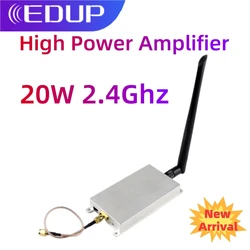 EDUP AB009 20W High Power Amplifier 2.4Ghz WiFi Signal Booster Long Range Wi-fi Repeater Strong Signal 20 Watt Wifi Extender