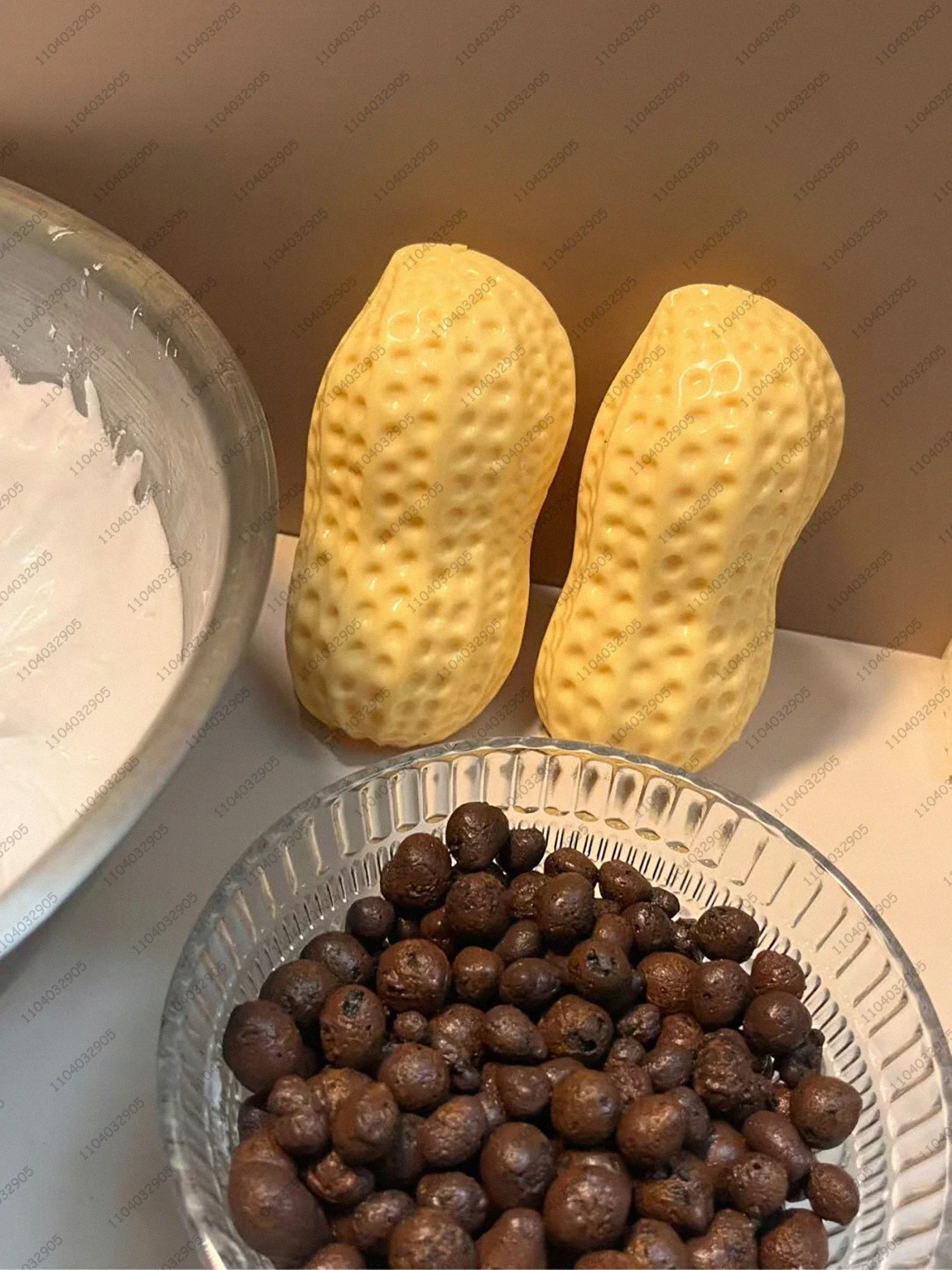 Crunchy Peanut Squishy Toy ASMR Sensory Fidget Toy Realistic Peanut Squeeze Stress Relief Vent Toy view 4