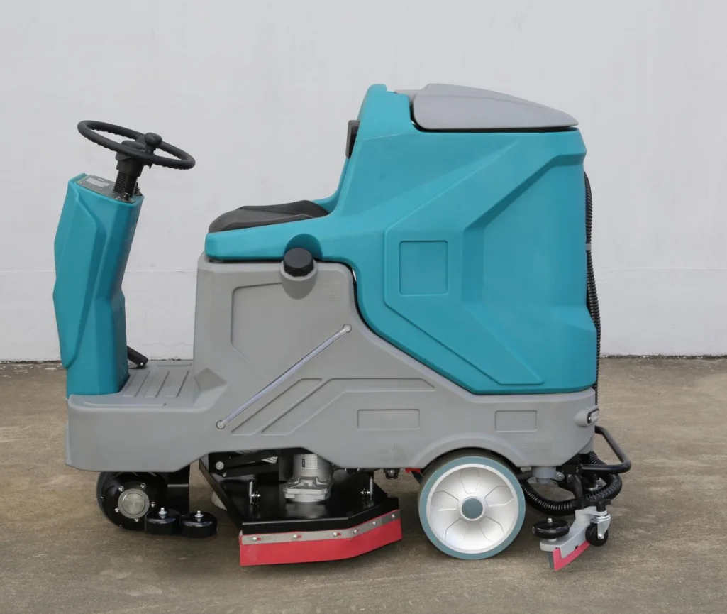 70/90L High Efficiency Electric Ride on Floor Scrubber Cleaning Machine