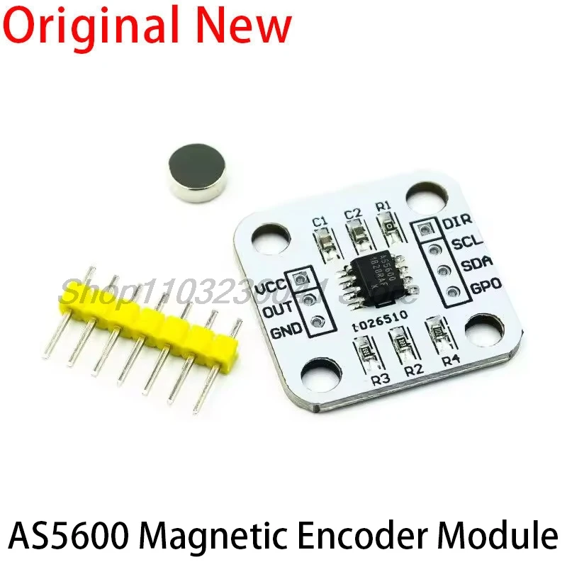 1PCS AS5600 magnetic encoder magnetic induction angle measurement sensor module 12bit high precision For aduino