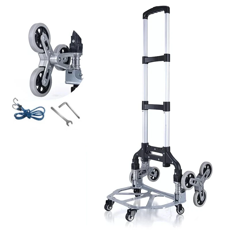 Folding Hand Truck Dolly Cart for Moving Heavy Duty Fold Up Shifter Trolley Luggage Cartfor Travel Shopping Office Use With Bag