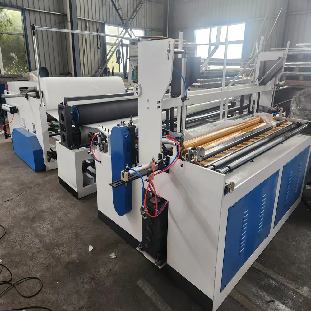 Customized Professional Toilet Paper Rewinder Machine  Production Line  Full Set Toilet Tissue Making Machine Manufacturer High
