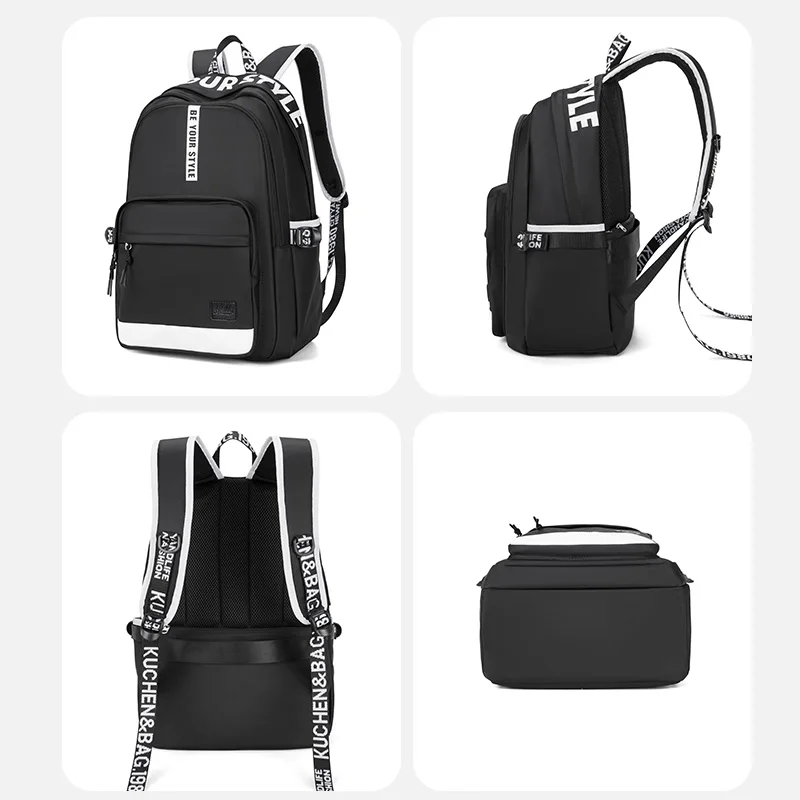 Casual backpack men\'s fashion trend bag women\'s lightweight simple commuting casual large capacity travel backpack