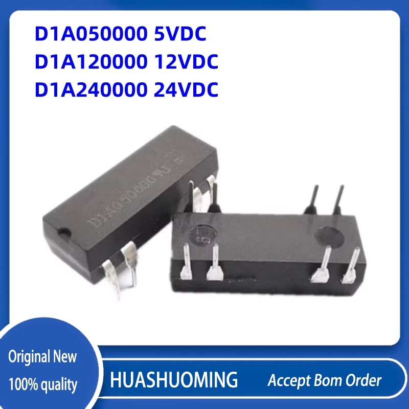 5 قطعة/الوحدة جديد كوان شي D1A 050000   5VDC D1A 120000   12VDC D1A 240000   24VDC 8PINS أنبوب القصب الجاف