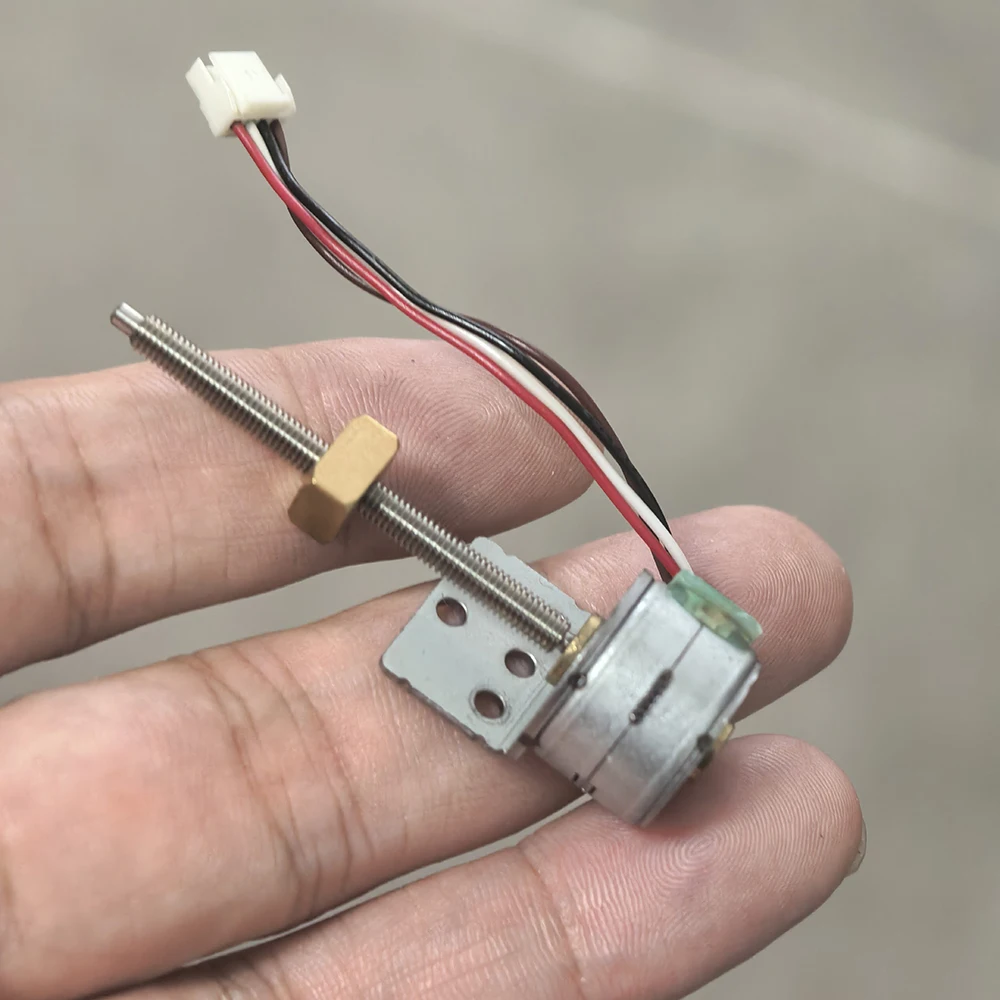 Stroke 36mm Tiny Linear Actuator Micro15mm 2-Phase 4-Wire Stepper Motor with nuts
