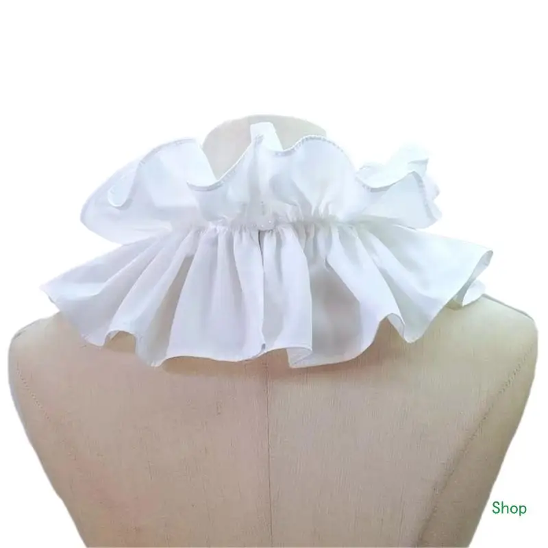 Dropship Victorian Collar Ruffled Collar Frilled Collar Sweet Lapel for Shirt Blouse