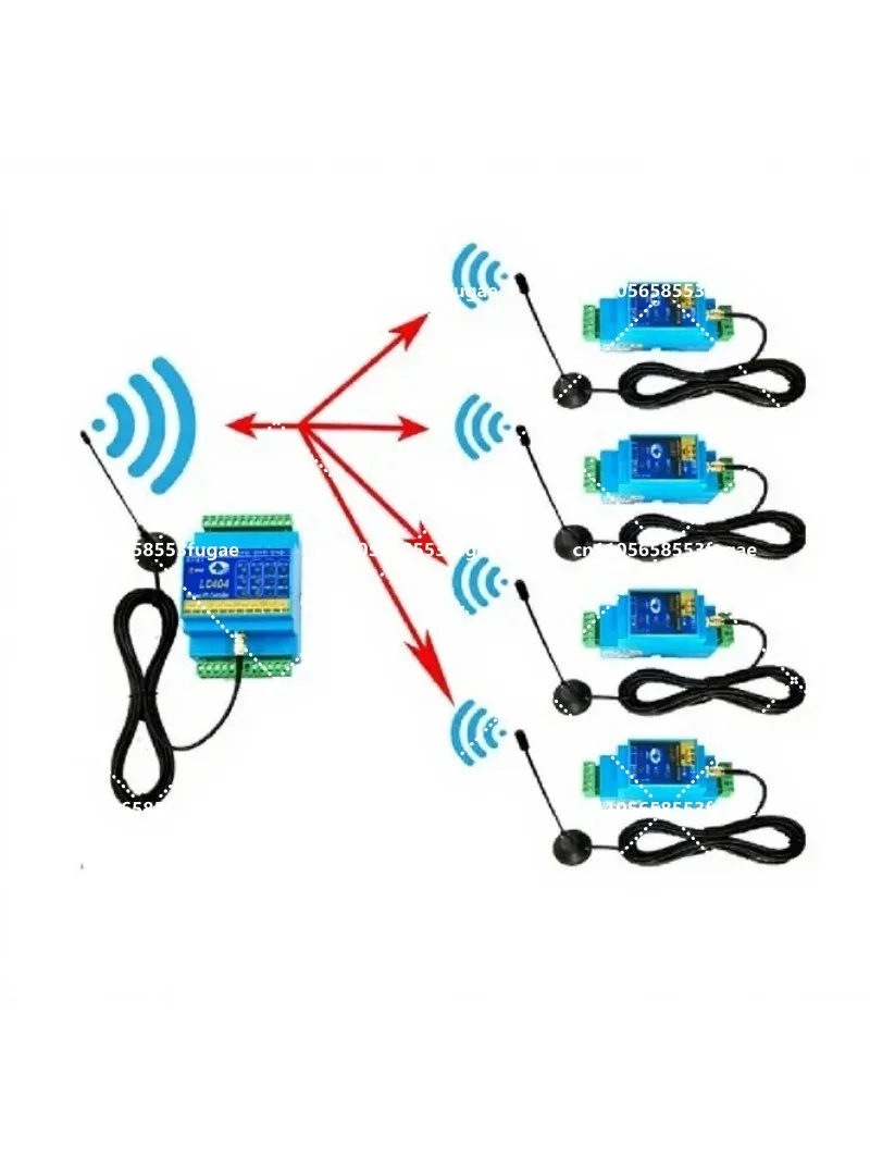 Wireless Transmission Module Industrial Remote Control Water Pump Float Switch Output LC404