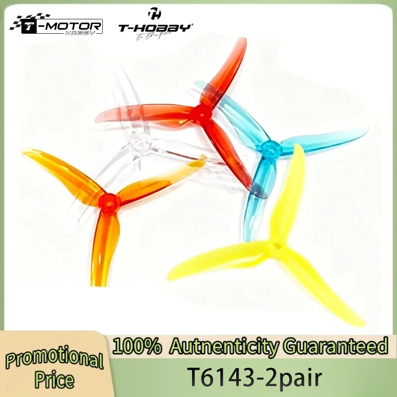 

T-HOBBYT-MOTOR T6143 3-Blade Propeller Prop 6.1 Inch 5mm CW CCW Paddle Freestyle Indoor POPO RC FPV Racing Drone