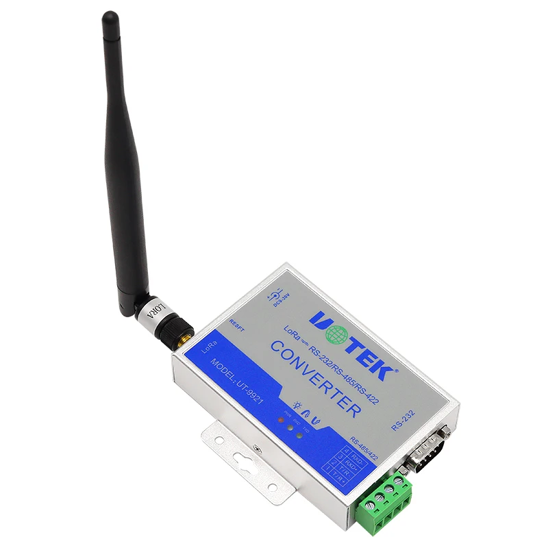 

Преобразователь UOTEK LoRa в RS-232/485/422 Беспроводная связь дальнего действия Высококачественный конвертер LoRa UT-9921