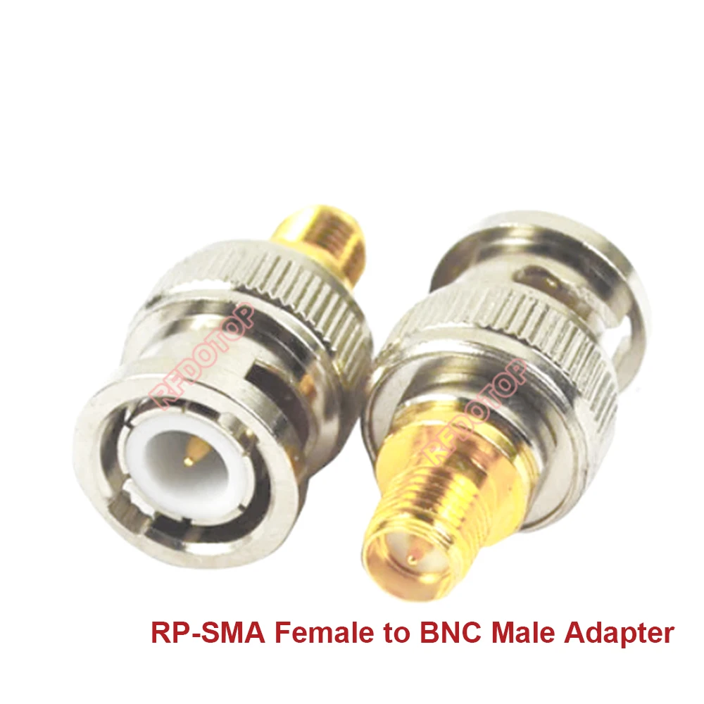 RP-SMA 암 잭-Q9 BNC 수 플러그 커넥터, WiFi 라디오 안테나 Q9 BNC-J-RPSMA-J RF 키트 동축 어댑터, 2 개