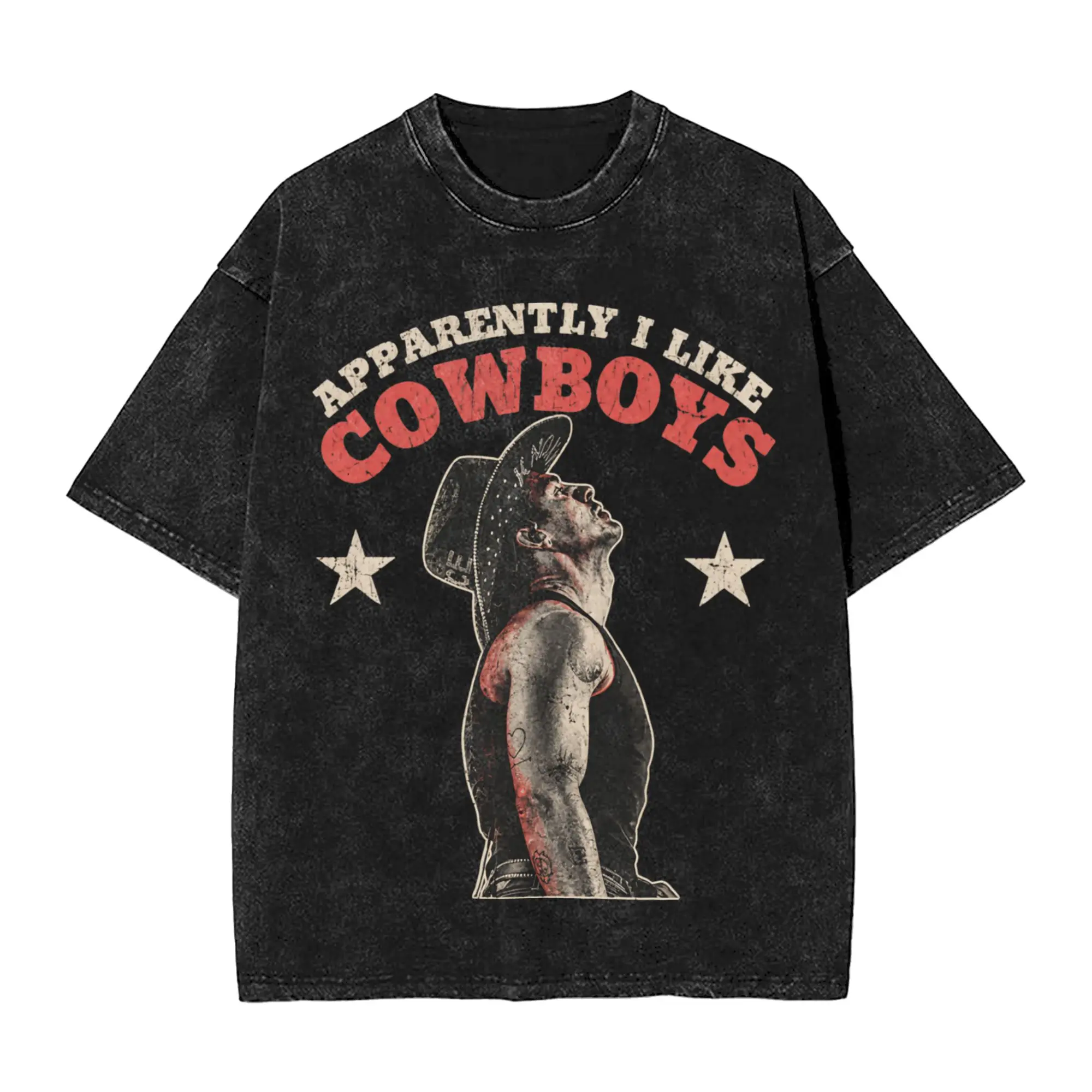 Harajuku Washed Shirts Save a Horse Cowboy Joe Jonas  Accessories Vintage T-Shirts High Street  Streetwear Short Sleeve