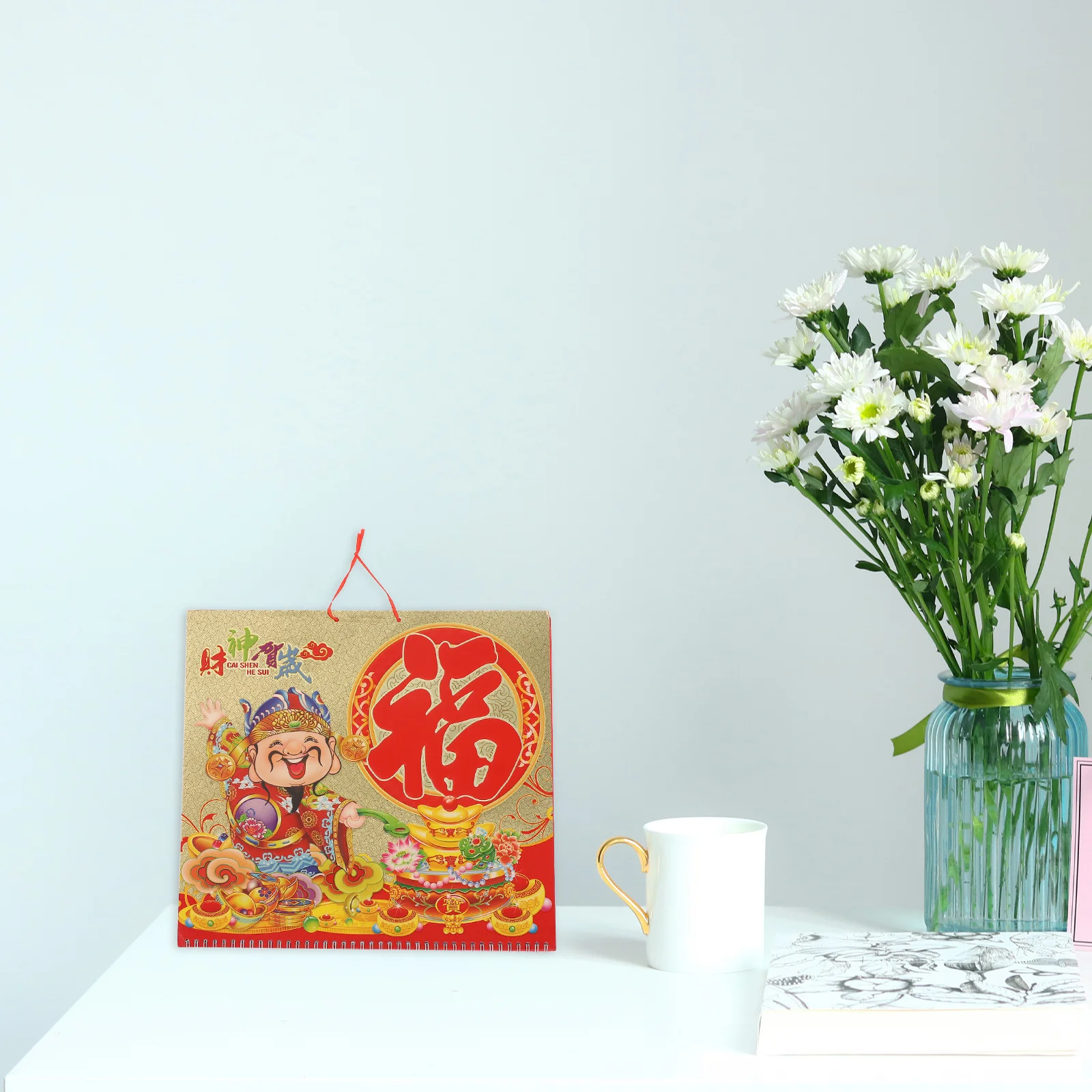 2026 Horse Year Hanging Lunar Wall Calendar Traditional Chinese Tearable Calendar New Year Decoration for Home and Office
