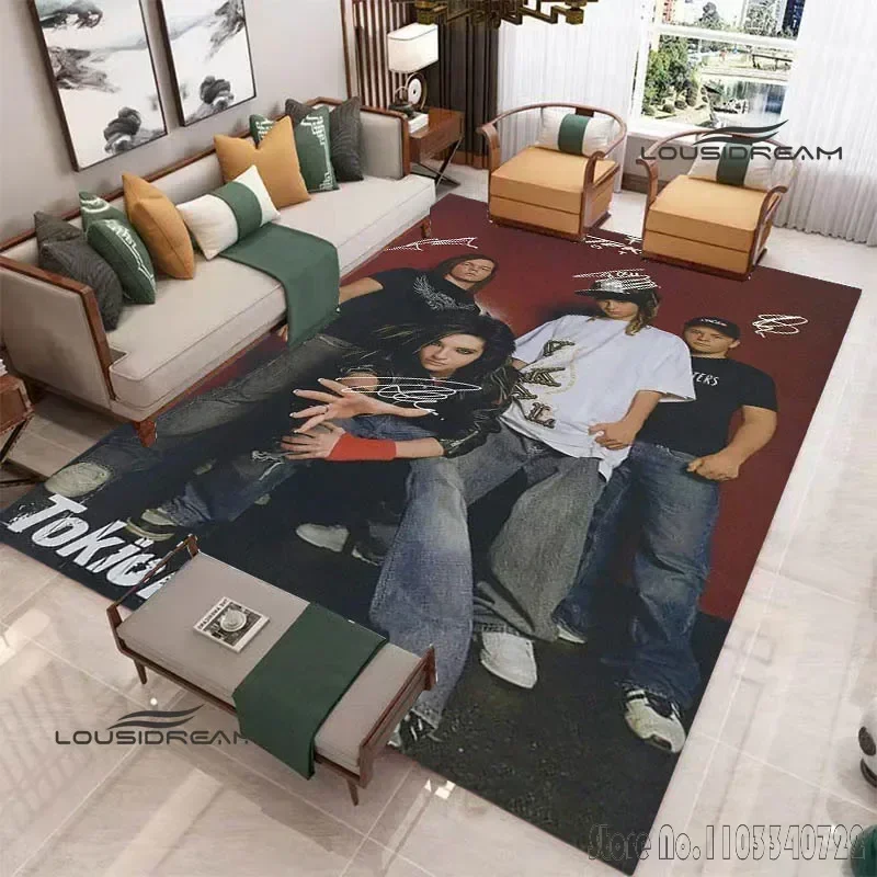 

Tokio Hotel band printed Rug Carpets 80x120cm Decor for Bathroom Kids Floor Mat Living Room Children's Bedroom Sofa