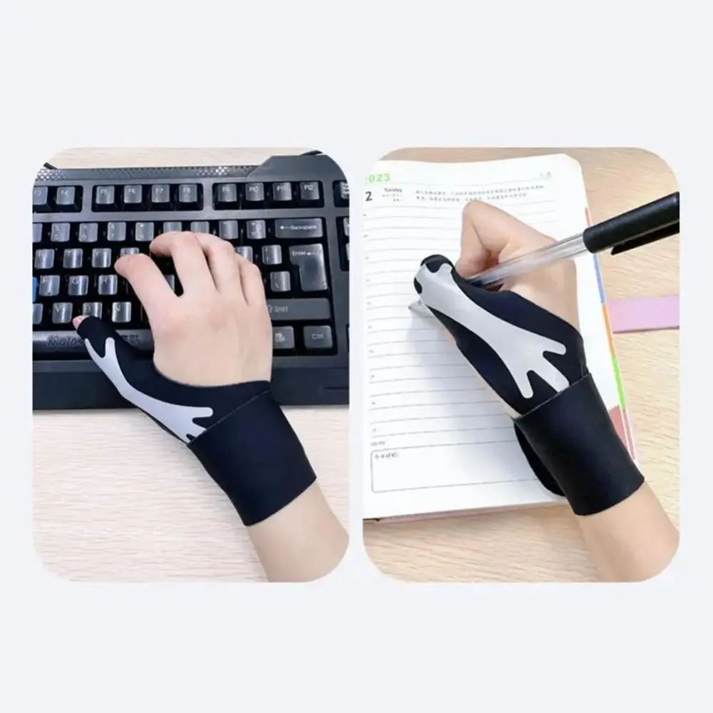 Adjustable Thumb Protect Wristband Lightweight Compression Gym Sports Wristband Difficult To Pilling Soft Fitness Strength Band